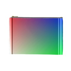 3d Rgb Glass Frame Cosmetic Bag (large)  by Simbadda