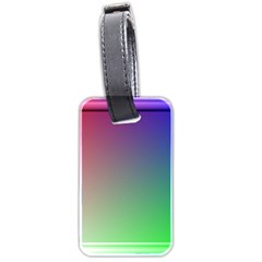 3d Rgb Glass Frame Luggage Tags (two Sides) by Simbadda