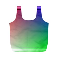 3d Rgb Glass Frame Full Print Recycle Bags (m)  by Simbadda