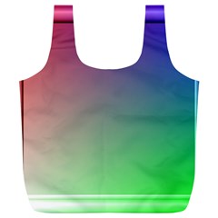 3d Rgb Glass Frame Full Print Recycle Bags (l)  by Simbadda