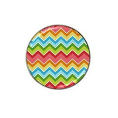 Colorful Background Of Chevrons Zigzag Pattern Hat Clip Ball Marker by Simbadda