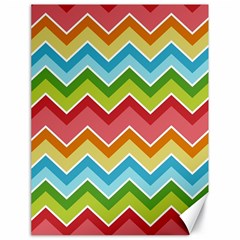 Colorful Background Of Chevrons Zigzag Pattern Canvas 18  X 24   by Simbadda