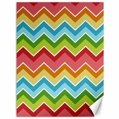 Colorful Background Of Chevrons Zigzag Pattern Canvas 36  X 48   by Simbadda