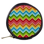 Colorful Background Of Chevrons Zigzag Pattern Mini Makeup Bags Back