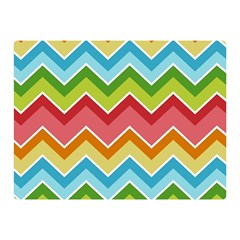 Colorful Background Of Chevrons Zigzag Pattern Double Sided Flano Blanket (mini)  by Simbadda