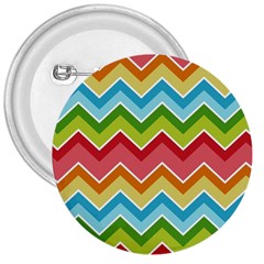 Colorful Background Of Chevrons Zigzag Pattern 3  Buttons by Simbadda