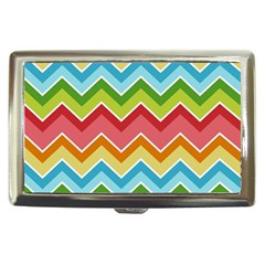 Colorful Background Of Chevrons Zigzag Pattern Cigarette Money Cases by Simbadda