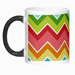 Colorful Background Of Chevrons Zigzag Pattern Morph Mugs by Simbadda