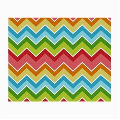 Colorful Background Of Chevrons Zigzag Pattern Small Glasses Cloth by Simbadda