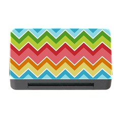 Colorful Background Of Chevrons Zigzag Pattern Memory Card Reader With Cf by Simbadda