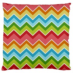 Colorful Background Of Chevrons Zigzag Pattern Standard Flano Cushion Case (one Side) by Simbadda