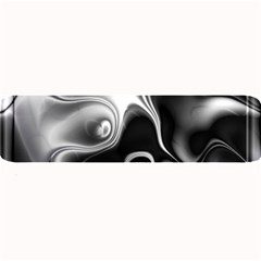 Fractal Black Liquid Art In 3d Glass Frame Large Bar Mats by Simbadda