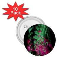 Pink And Green Shapes Make A Pretty Fractal Image 1 75  Buttons (10 Pack) by Simbadda