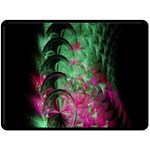 Pink And Green Shapes Make A Pretty Fractal Image Fleece Blanket (Large)  80 x60  Blanket Front