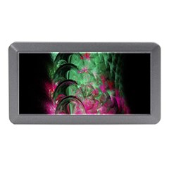 Pink And Green Shapes Make A Pretty Fractal Image Memory Card Reader (mini) by Simbadda