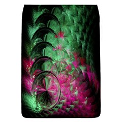 Pink And Green Shapes Make A Pretty Fractal Image Flap Covers (s)  by Simbadda