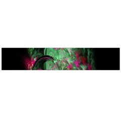 Pink And Green Shapes Make A Pretty Fractal Image Flano Scarf (large) by Simbadda