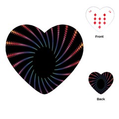 Fractal Black Hole Computer Digital Graphic Playing Cards (heart)  by Simbadda