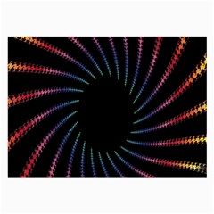 Fractal Black Hole Computer Digital Graphic Large Glasses Cloth (2-side) by Simbadda