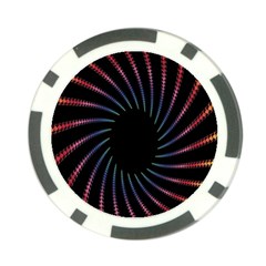 Fractal Black Hole Computer Digital Graphic Poker Chip Card Guard (10 Pack) by Simbadda