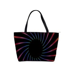 Fractal Black Hole Computer Digital Graphic Shoulder Handbags by Simbadda