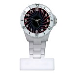 Fractal Black Hole Computer Digital Graphic Plastic Nurses Watch Front