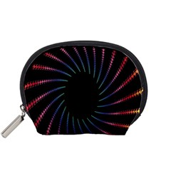 Fractal Black Hole Computer Digital Graphic Accessory Pouches (small)  by Simbadda