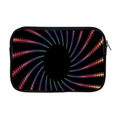 Fractal Black Hole Computer Digital Graphic Apple Macbook Pro 17  Zipper Case by Simbadda