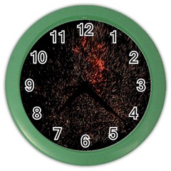 July 4th Fireworks Party Color Wall Clocks by Simbadda