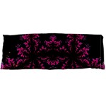 Violet Fractal On Black Background In 3d Glass Frame Body Pillow Case (Dakimakura) Body Pillow Case