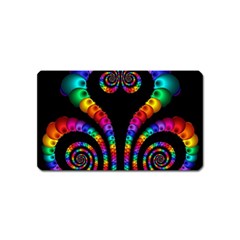 Fractal Drawing Of Phoenix Spirals Magnet (name Card) by Simbadda