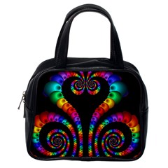 Fractal Drawing Of Phoenix Spirals Classic Handbags (one Side) by Simbadda