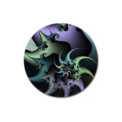 Fractal Image With Sharp Wheels Magnet 3  (round) by Simbadda