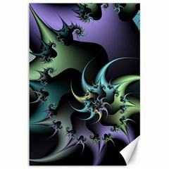 Fractal Image With Sharp Wheels Canvas 12  X 18   by Simbadda