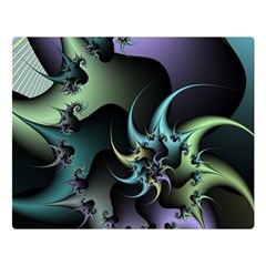 Fractal Image With Sharp Wheels Double Sided Flano Blanket (large)  by Simbadda