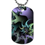 Fractal Image With Sharp Wheels Dog Tag (One Side) Front