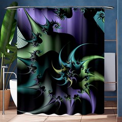 Fractal Image With Sharp Wheels Shower Curtain 60  X 72  (medium)  by Simbadda