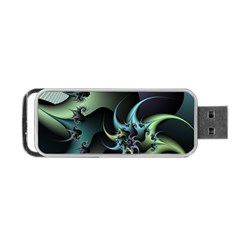 Fractal Image With Sharp Wheels Portable Usb Flash (one Side) by Simbadda