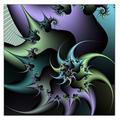 Fractal Image With Sharp Wheels Large Satin Scarf (square) by Simbadda