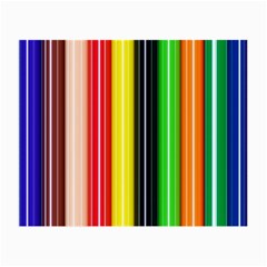 Stripes Colorful Striped Background Wallpaper Pattern Small Glasses Cloth (2-side) by Simbadda