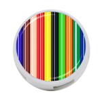 Stripes Colorful Striped Background Wallpaper Pattern 4-Port USB Hub (Two Sides)  Front