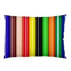 Stripes Colorful Striped Background Wallpaper Pattern Pillow Case (two Sides) by Simbadda