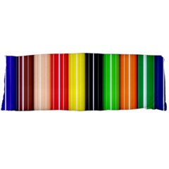 Stripes Colorful Striped Background Wallpaper Pattern Body Pillow Case (dakimakura) by Simbadda