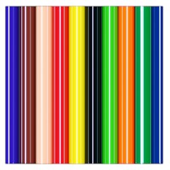 Stripes Colorful Striped Background Wallpaper Pattern Large Satin Scarf (square) by Simbadda