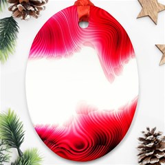 Abstract Pink Page Border Oval Ornament (two Sides) by Simbadda