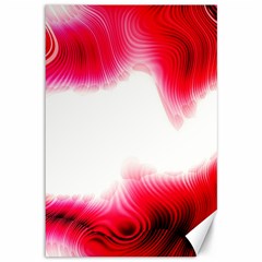 Abstract Pink Page Border Canvas 12  X 18   by Simbadda