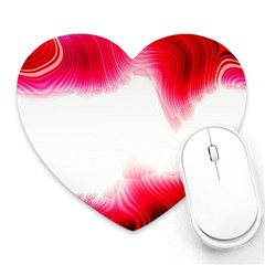 Abstract Pink Page Border Heart Mousepads by Simbadda