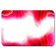 Abstract Pink Page Border Large Doormat  by Simbadda