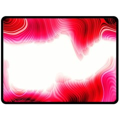 Abstract Pink Page Border Double Sided Fleece Blanket (large)  by Simbadda