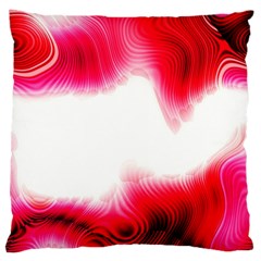 Abstract Pink Page Border Standard Flano Cushion Case (one Side) by Simbadda